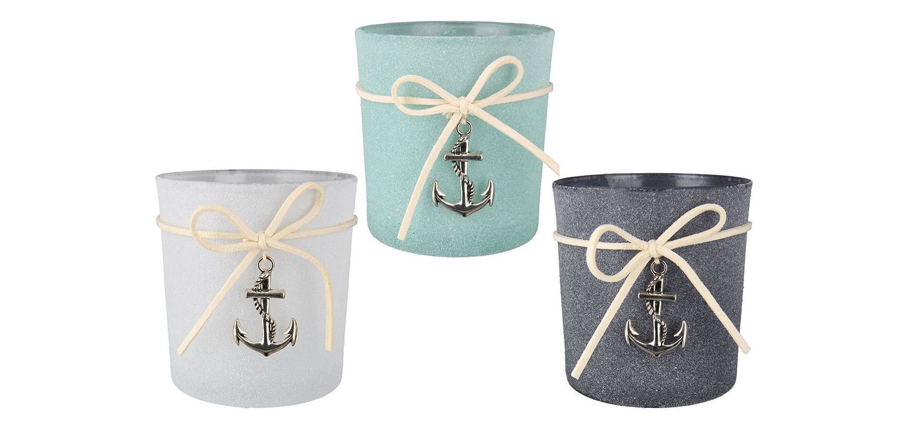 GILDE Windlicht Ancora 3er-Set 8cm (3 St)