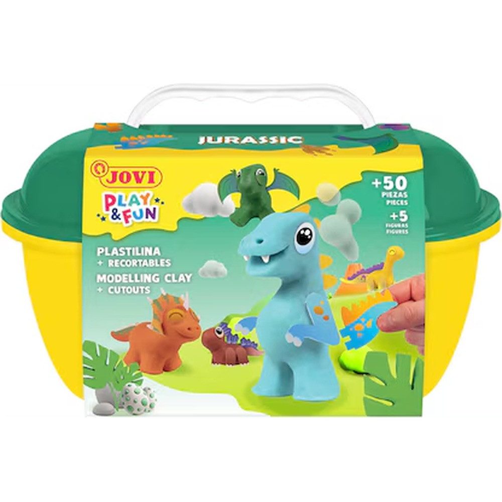 Jovi Knetform-Set Play & Fun Plastilina Jurassic