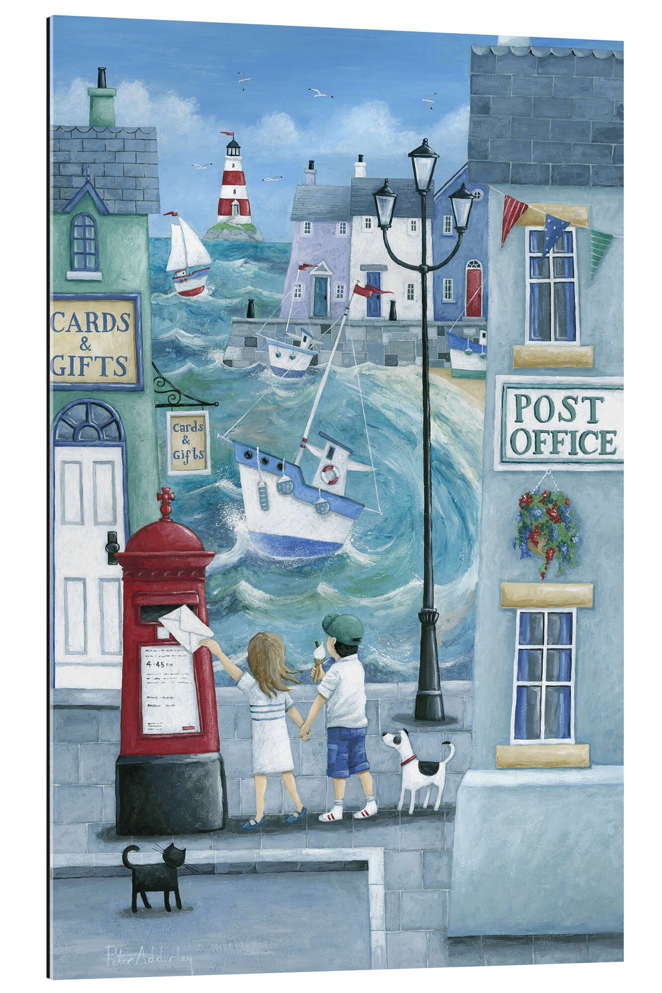 Posterlounge Wandbild Postamt am Hafen, Peter Adderley, erhältlich als Poster, Leinwandbild, Wandsticker oder Acrylglasbild