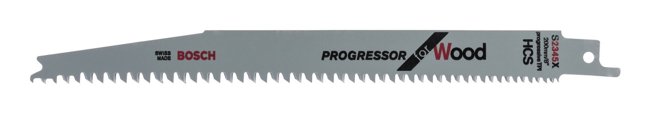 BOSCH Säbelsägeblatt (5 Stück), S 2345 X Progressor for Wood - 5er-Pack | Säbelsägeblätter