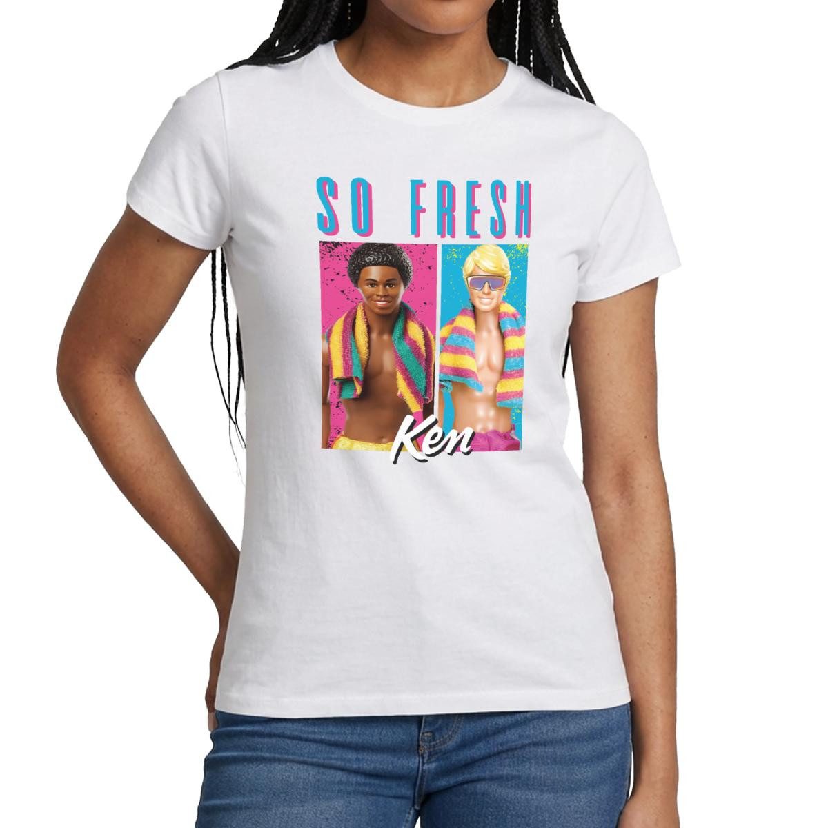 Spreadshirt T-Shirt Barbie Ken So Fresh Beach Strand Frauen T-Shirt (1-tlg) Slim Fit, fällt klein aus