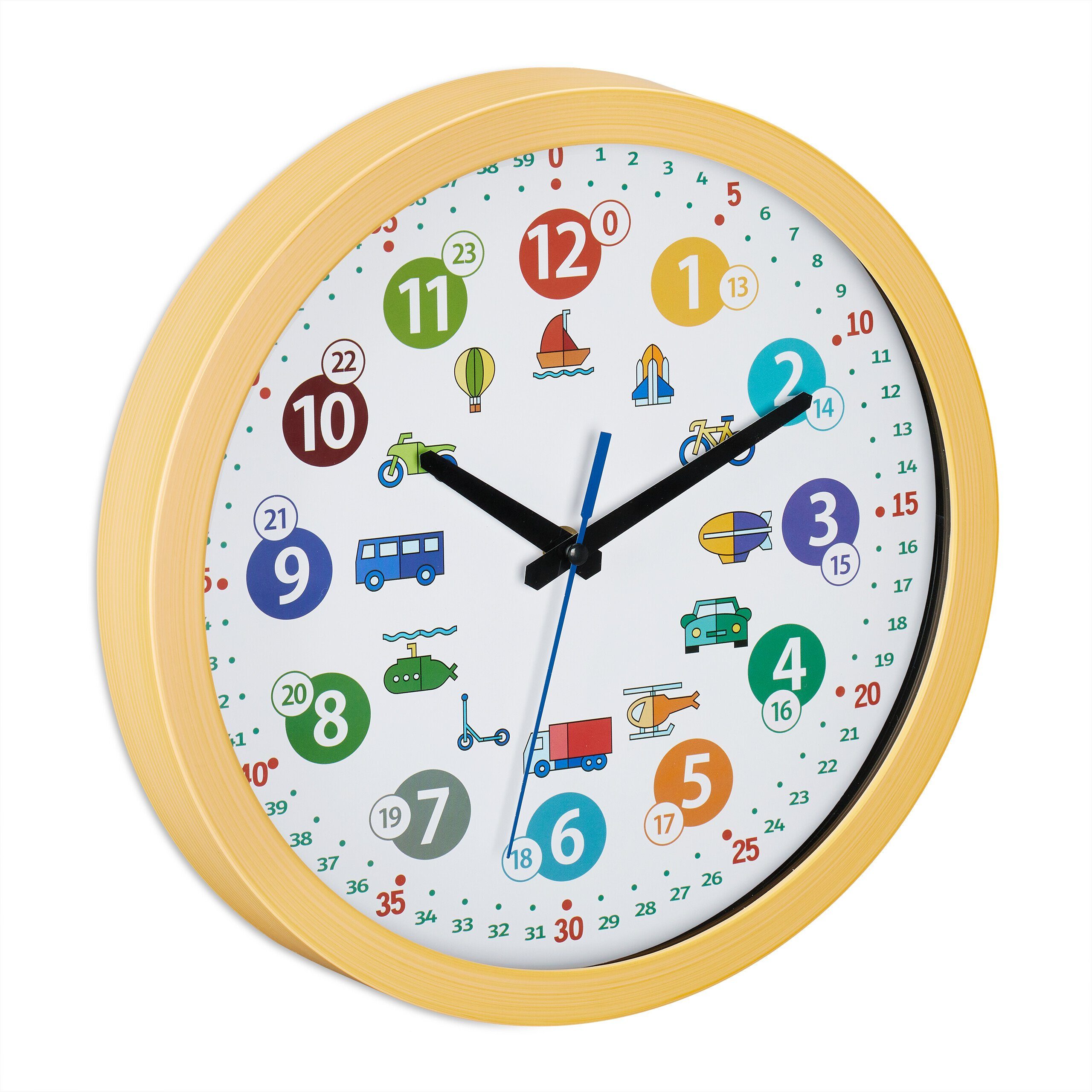 relaxdays Wanduhr für Kinder Fahrzeuge günstig online kaufen