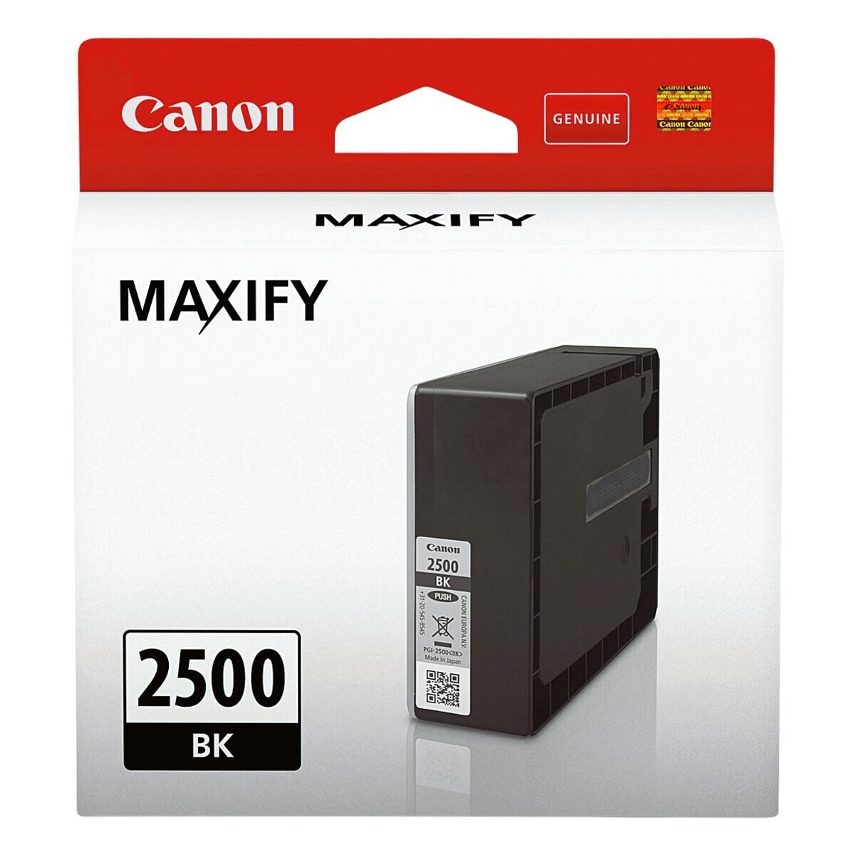 Canon PGI-2500 BK Tintenpatrone (1-tlg., Original Druckerpatrone, schwarz)