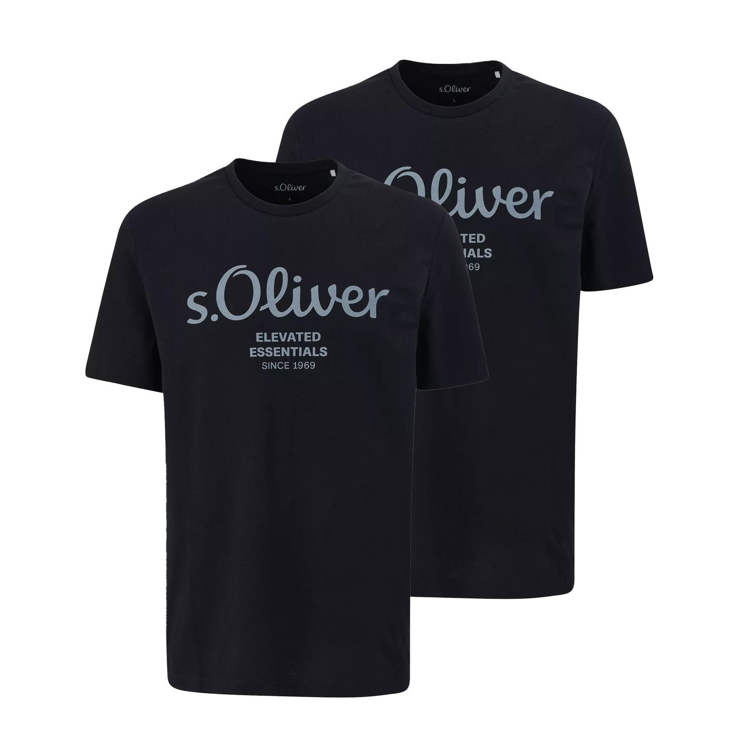 s.Oliver T-Shirt Modern Casual (2-tlg) Rundhals, kurzarm, Regular fit, 2er günstig online kaufen