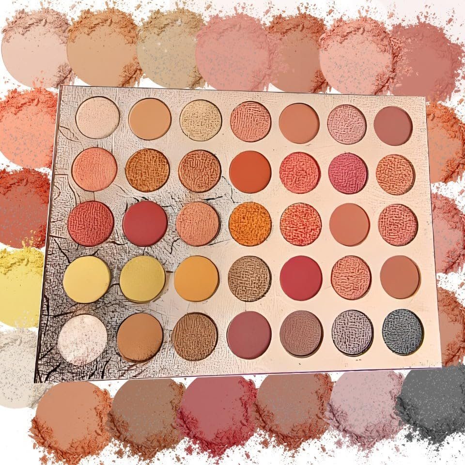 35 Eyeshadow Schimmernde, Schminkpalette Palette Palette Glitzer Haiaveng Make-up Lidschatten und Augenpalette, Lidschatten-Palette Palette, Farben, Matt