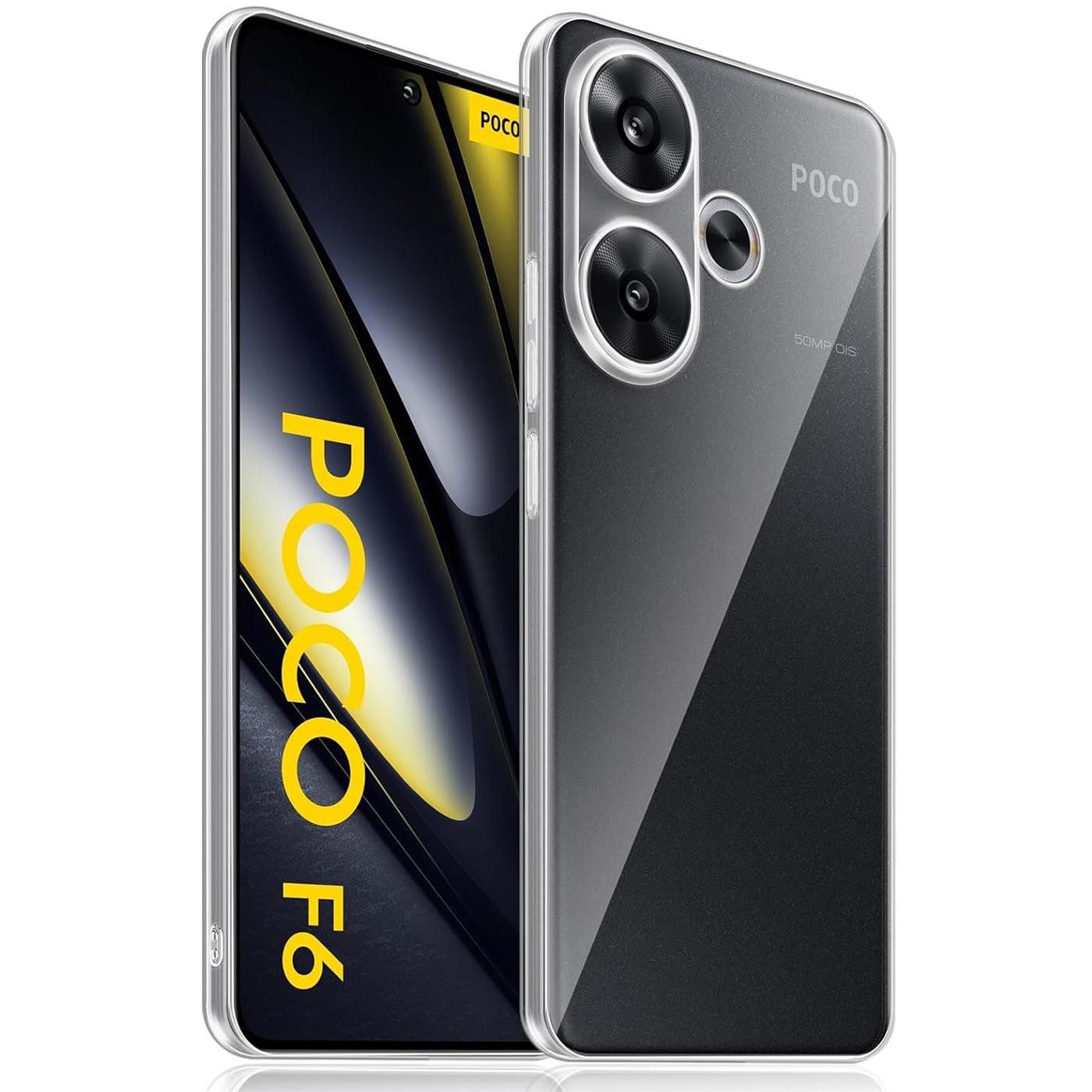 CoolGadget Handyhülle Transparent Ultra Slim Case für Xiaomi Poco F6 6,67 Zoll, Silikon Hülle Dünne Schutzhülle für Poco F6 Hülle