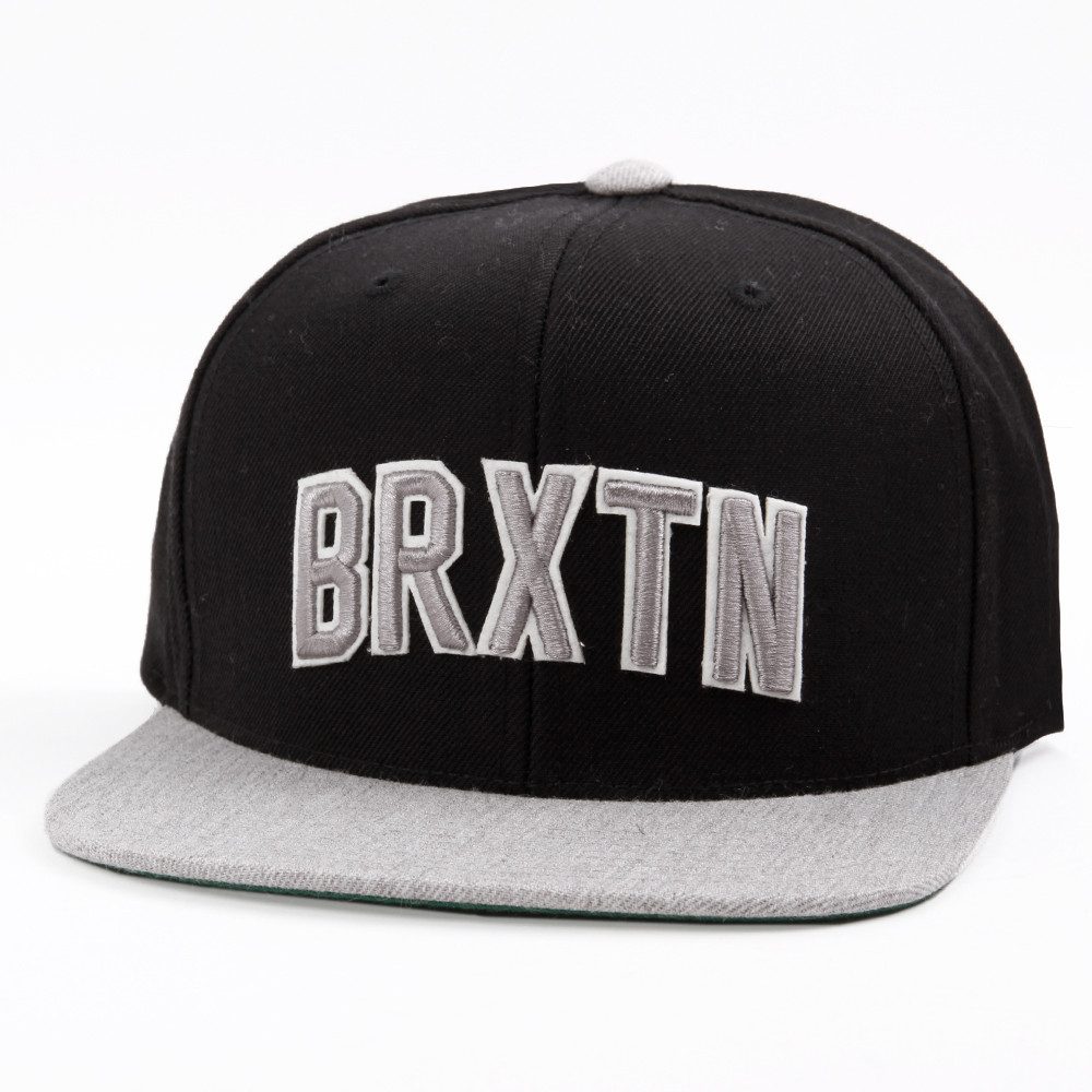 Brixton Snapback Cap Brixton Hamilton Snapback Cap Black Light Heather Grey