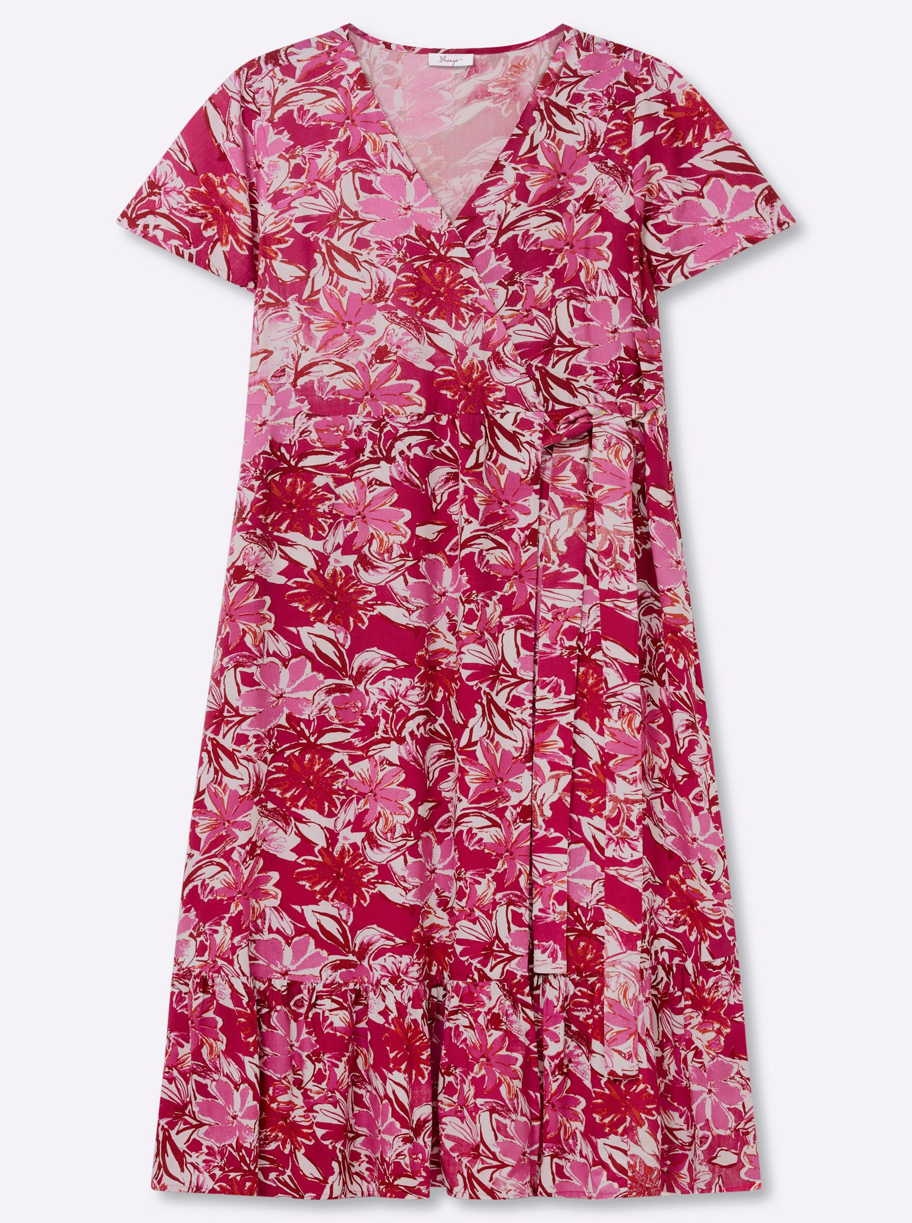 sheego by Joe Browns Etuikleid Kleid Kurzarm .