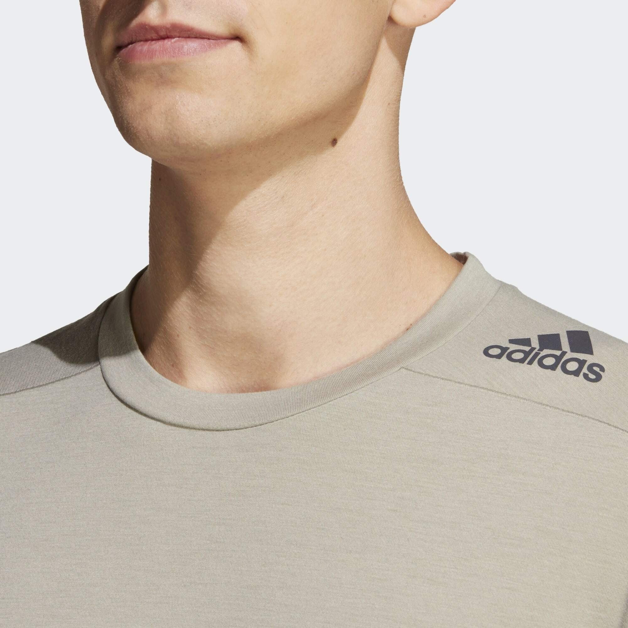 Funktionsshirt T-SHIRT TRAINING adidas FOR Silver DESIGNED Pebble Performance