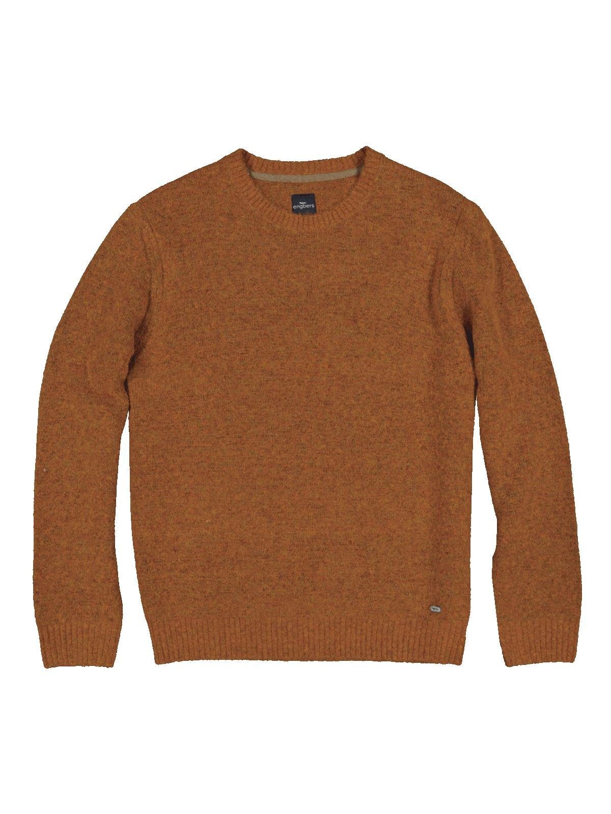Engbers Rundhalspullover Herren Pullover uni, Orange