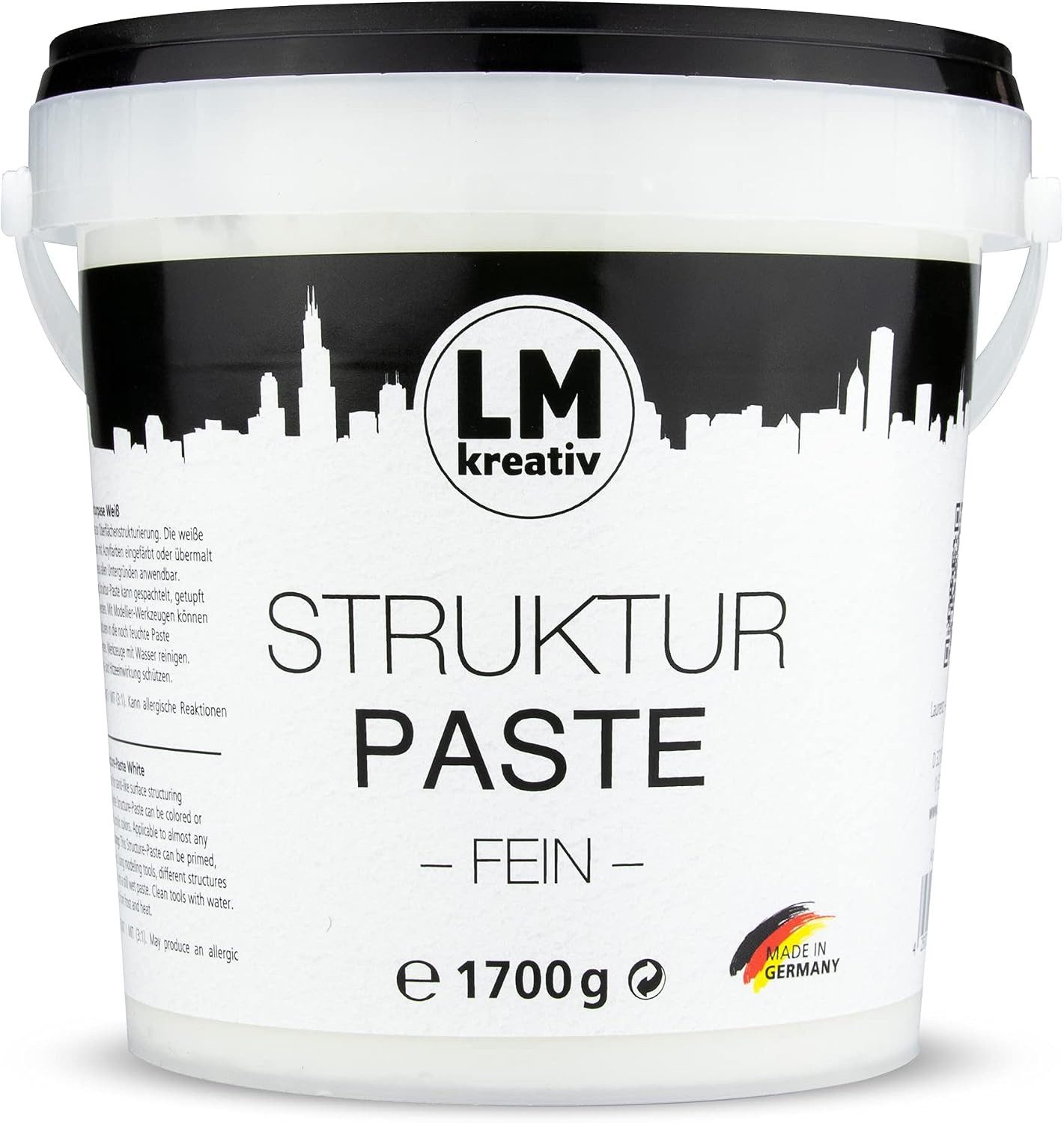LM-Kreativ Strukturpaste Strukturpaste Fein, wasserfest nach Trocknung, matt, wasserbasiert