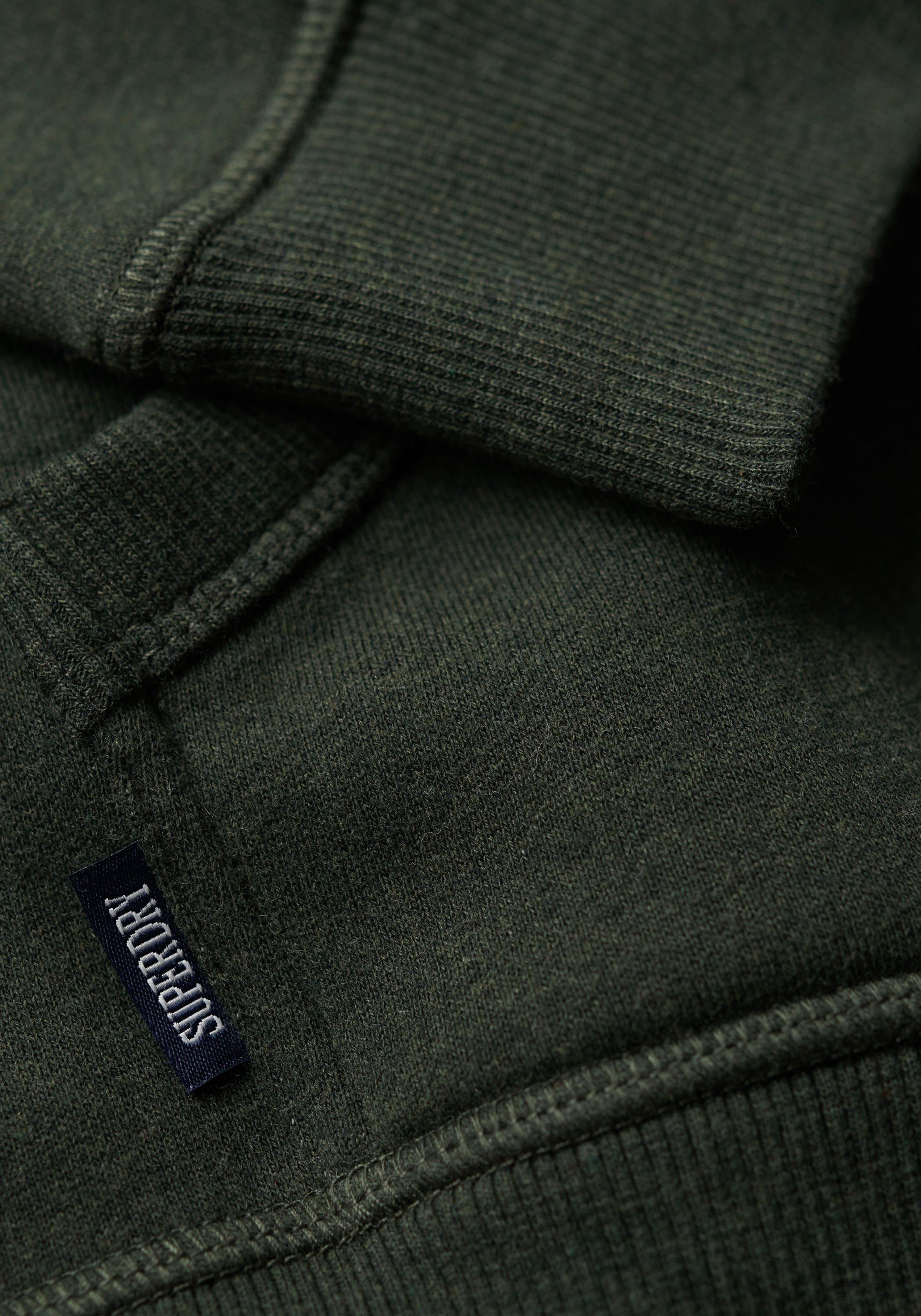 Superdry Kapuzensweatshirt ESSENTIAL LOGO marl dark HOODIE olive