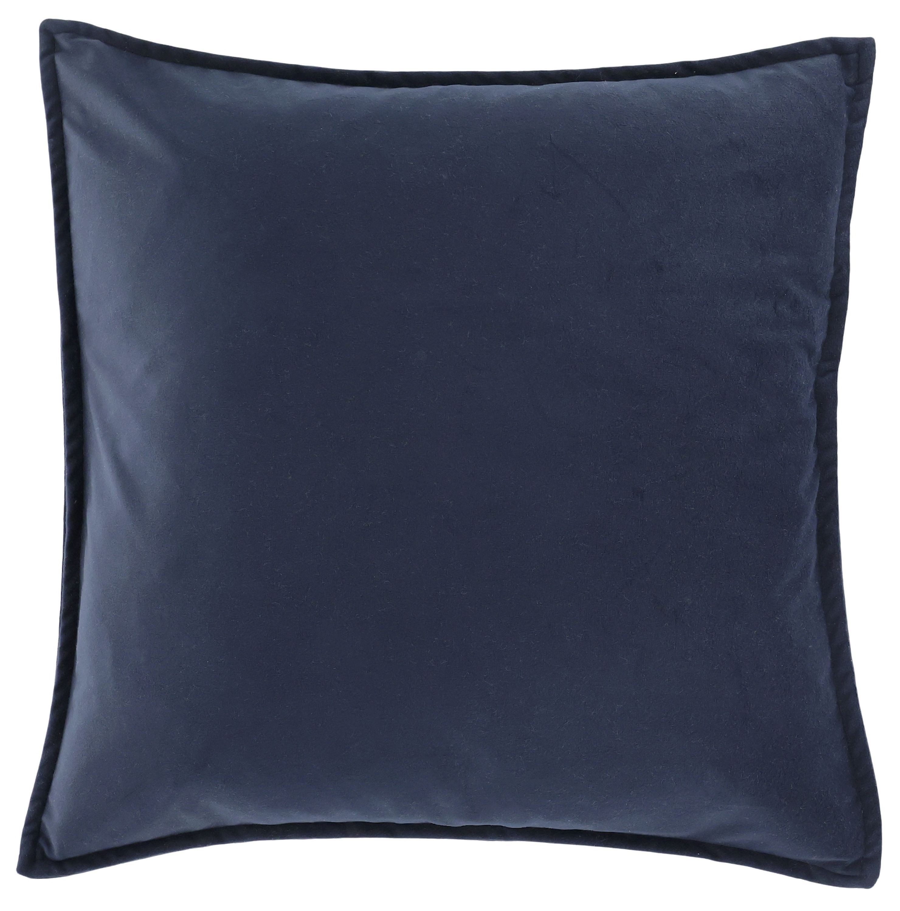 Chic Antique Kissenbezug Chic Antique - Kissenbezug Kissenhülle Aix 50x50cm Velour Indigo Blau