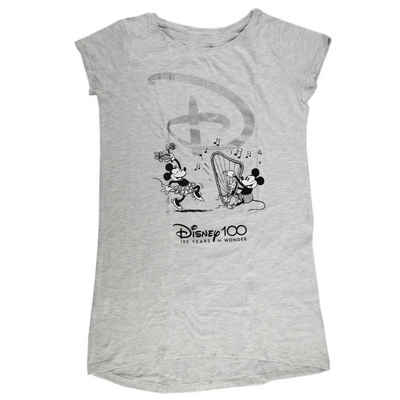 Disney Schlafanzug Disney 100 Years Minnie Mickey Maus Damen kurzarm Schlafshirt Gr. S bis XL