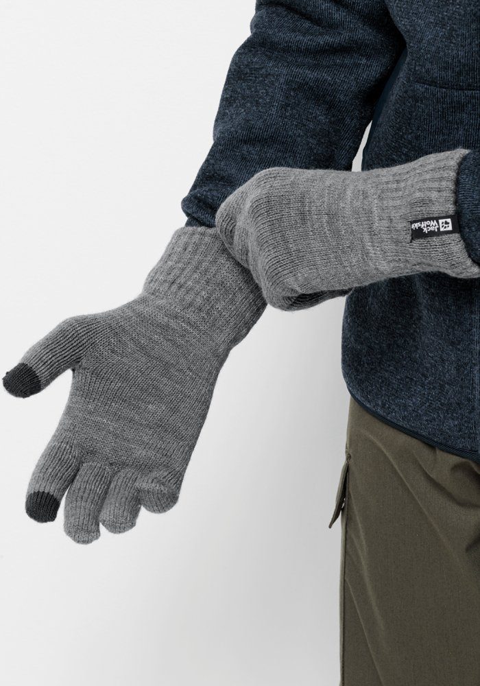 Jack Wolfskin Strickhandschuhe RIB GLOVE grey-heather