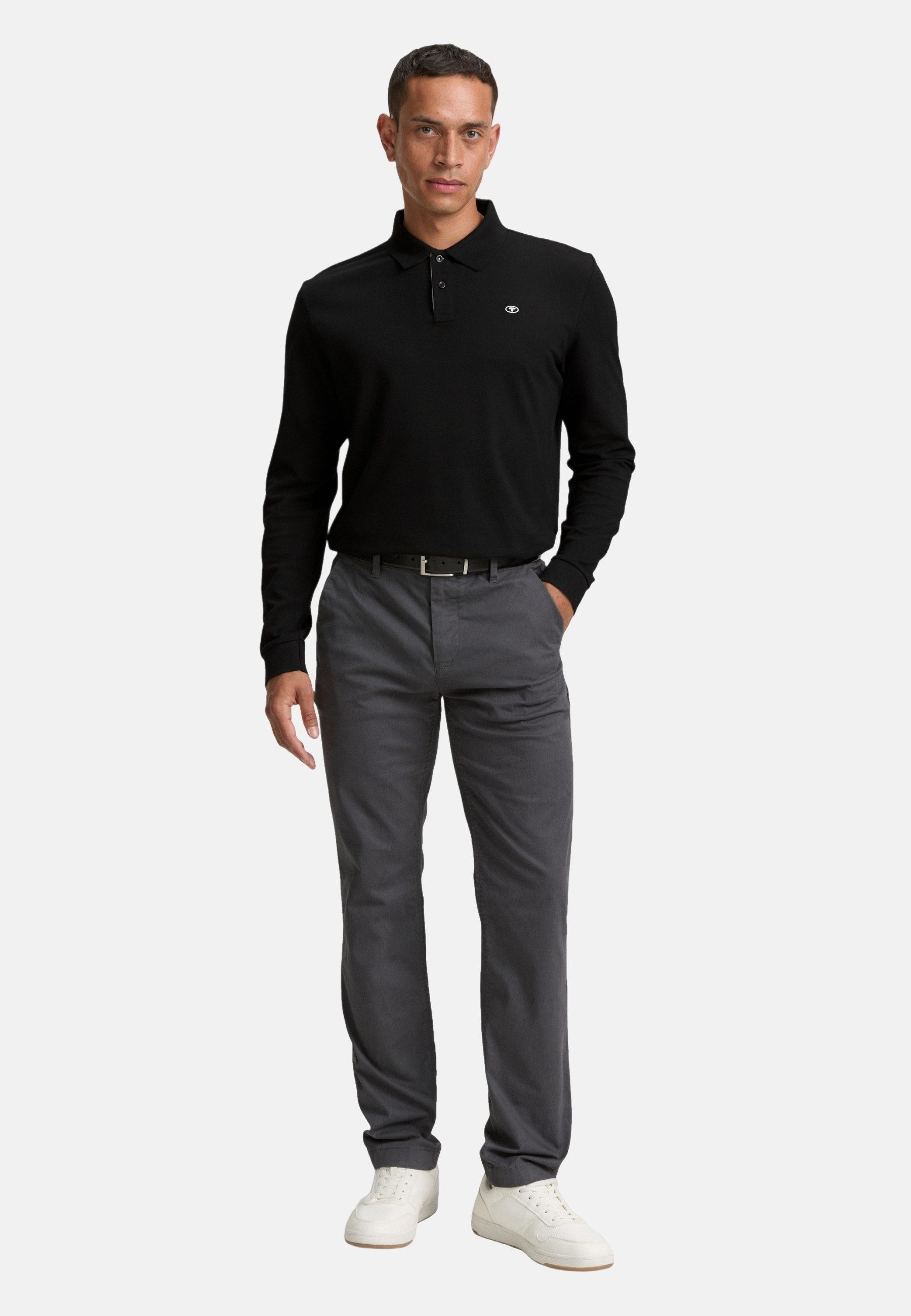 TOM TAILOR Poloshirt Poloshirt Langarmshirt mit Polokragen (1-tlg., 1) günstig online kaufen