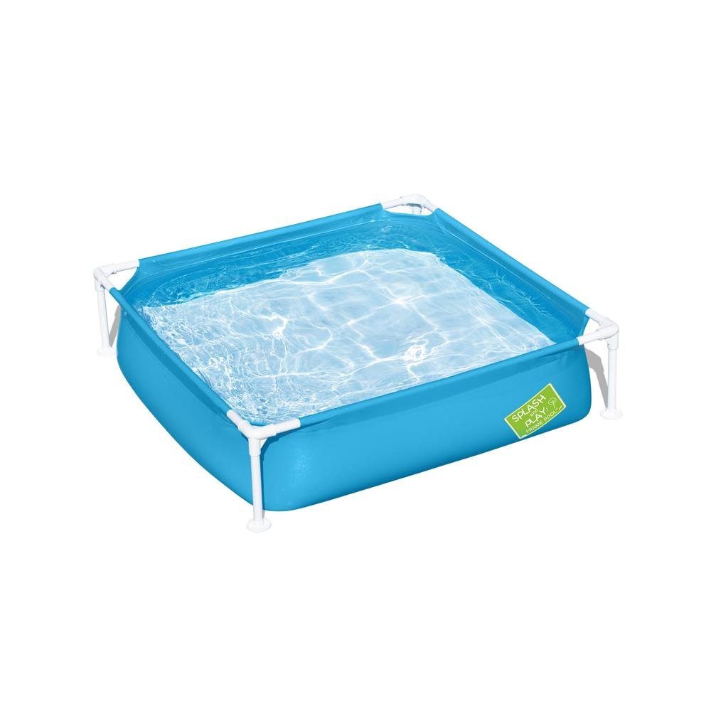Bestway Planschbecken 10046596 My first Frame Pool, Kinderpool, Planschbecken, 122 x 122 x 30,5 cm, Blau