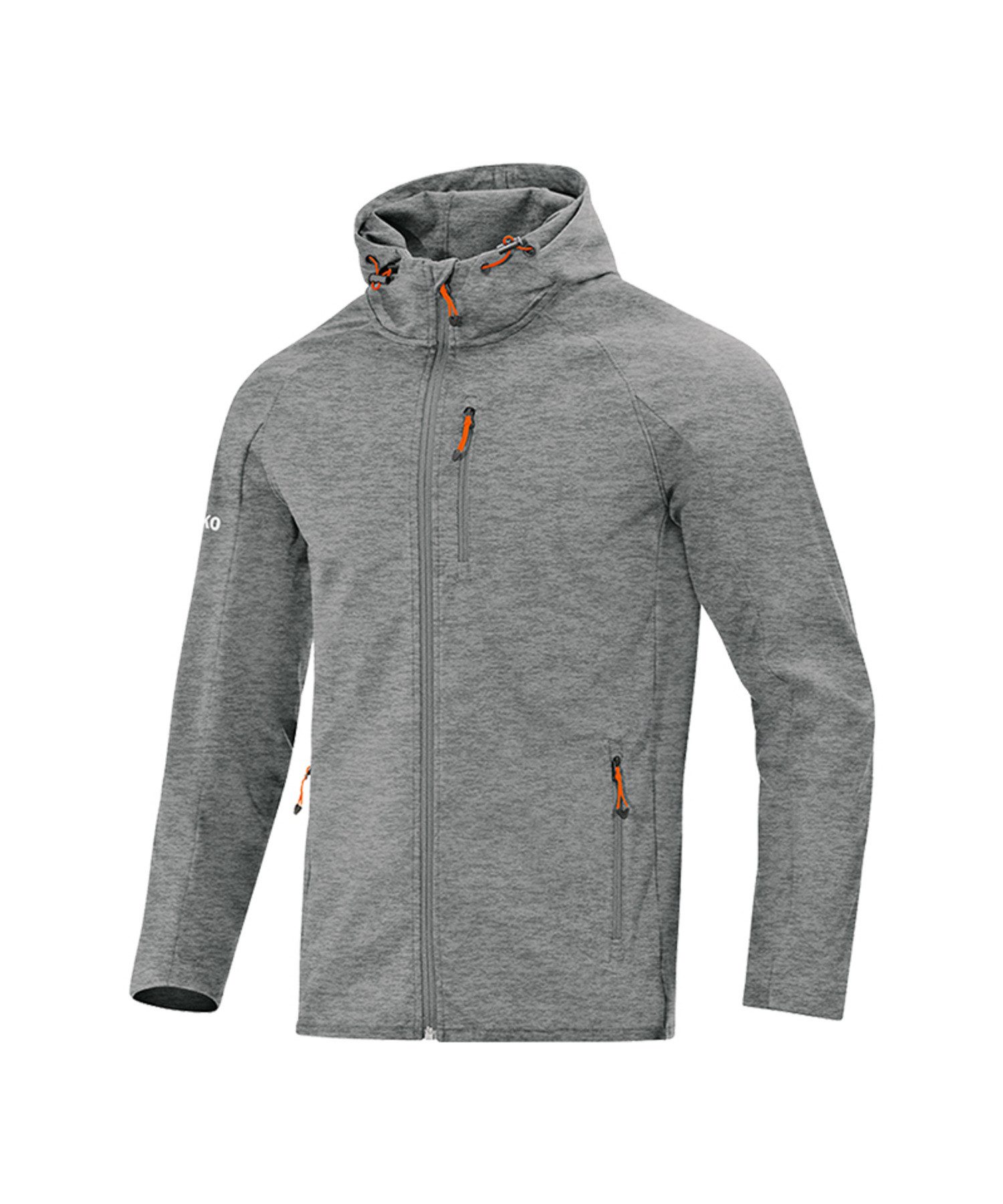 Jako Allwetterjacke Softshelljacke (1-St) Kapuze_Kordelzug