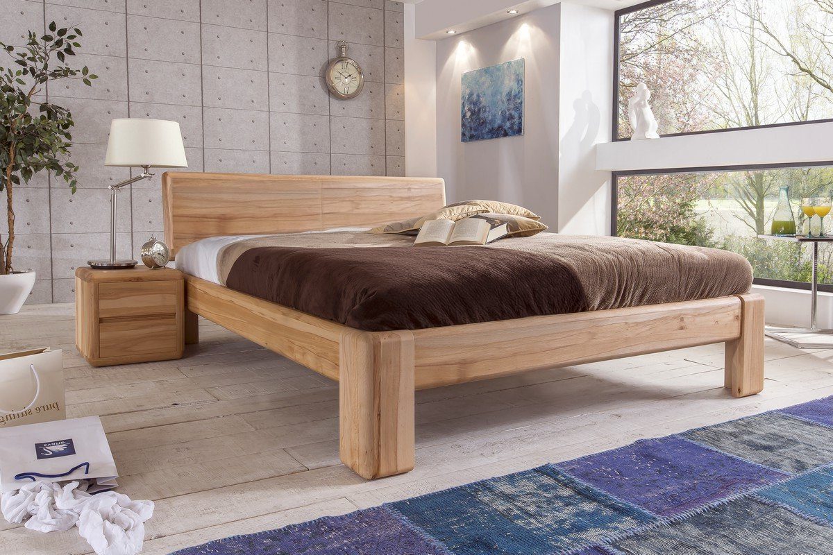 Empinio24 Massivholzbett Verona, Doppelbett Kernbuche geölt, günstig online kaufen