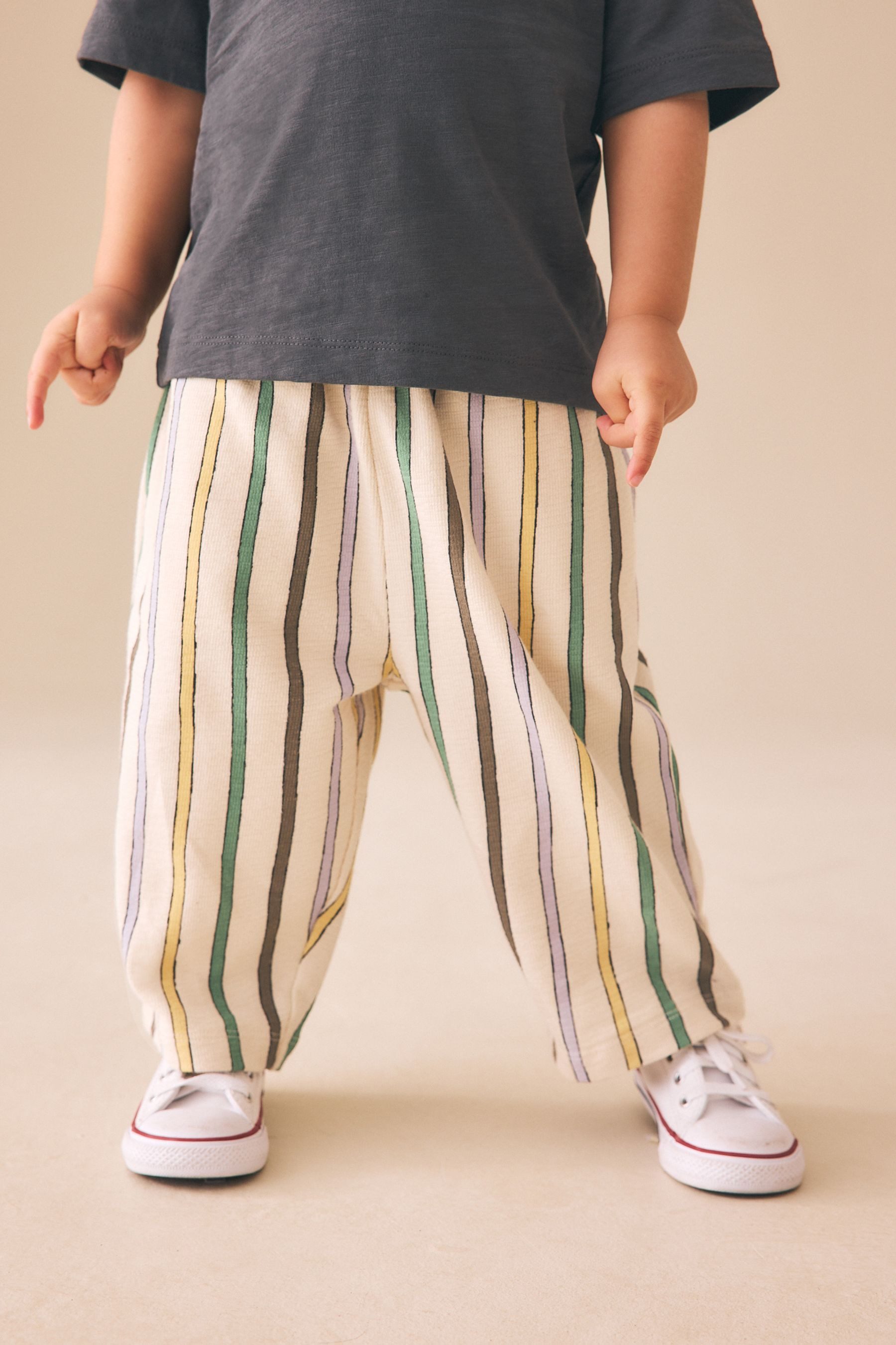 Next Jogginghose Strukturierte Jersey-Jogginghose mit weitem Bein (1-tlg)