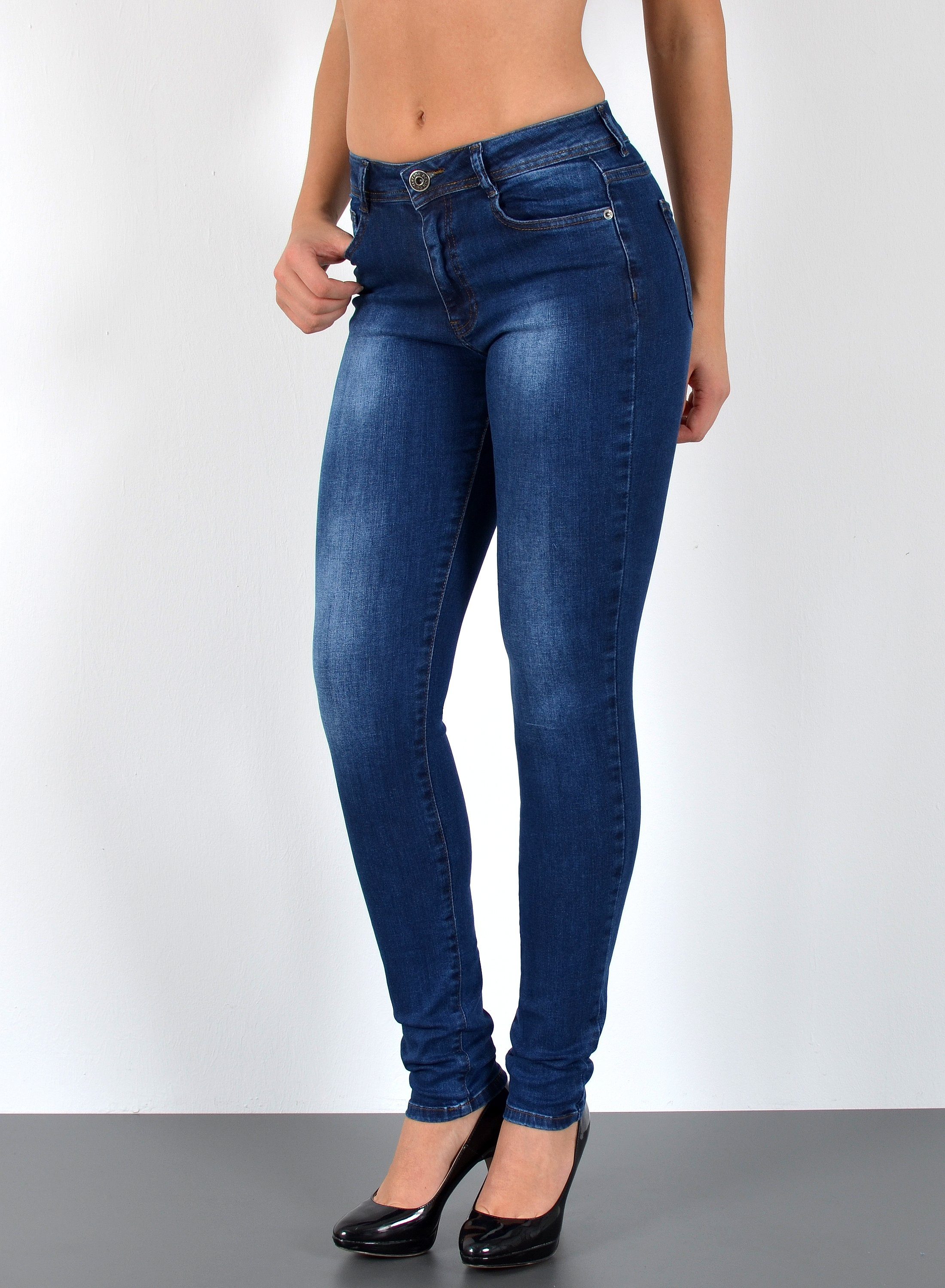 Demon&Hunter Men's Skinny Blue Jeans – Stretch Denim With Comfort Fit (Size 29)