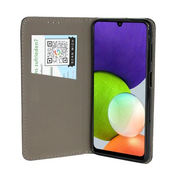cofi1453 Handyhülle Buch Tasche "Smart" kompatibel mit SAMSUNG GALAXY, Kunstleder Schutzhülle Handy Wallet Case Cover mit Kartenfächern, Standfunktion Schwarz