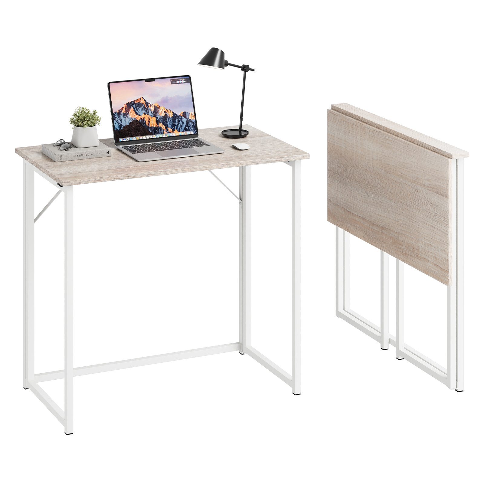 NAIMP Klapptisch Schreibtisch faltbar Computertisch PC Tisch Bürotisch für günstig online kaufen