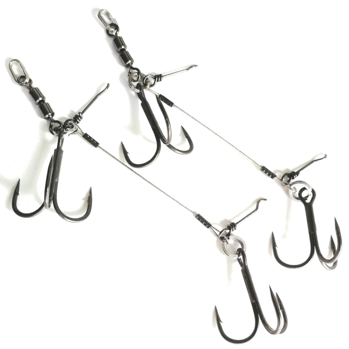 Pikecraft Kunstköder Pikecraft Double Swivel Stinger Rig XL Gr. 2/0 - 2 Gummifischsysteme