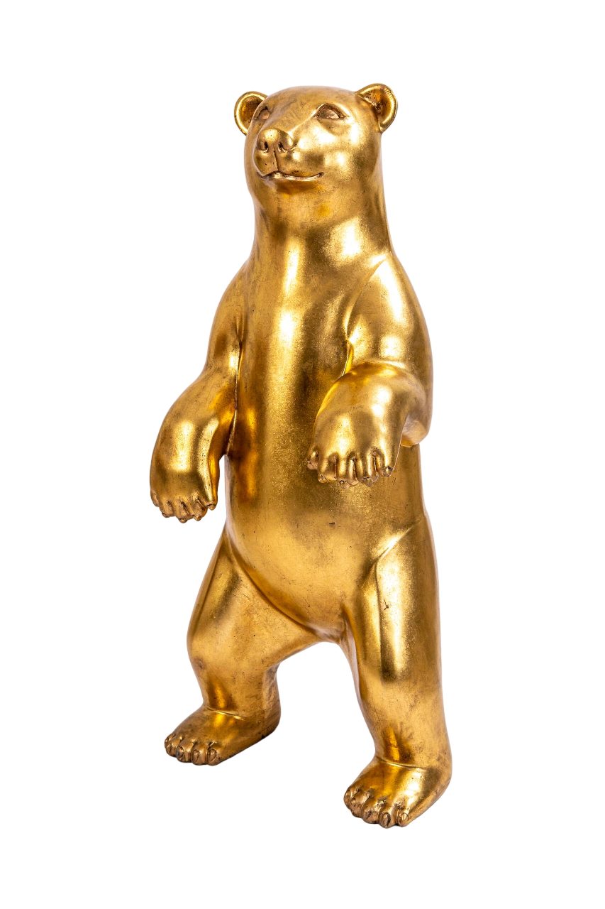 Dekofigur IDYL Moderne Skulptur Figur Sandsteinguss "Polarbär"