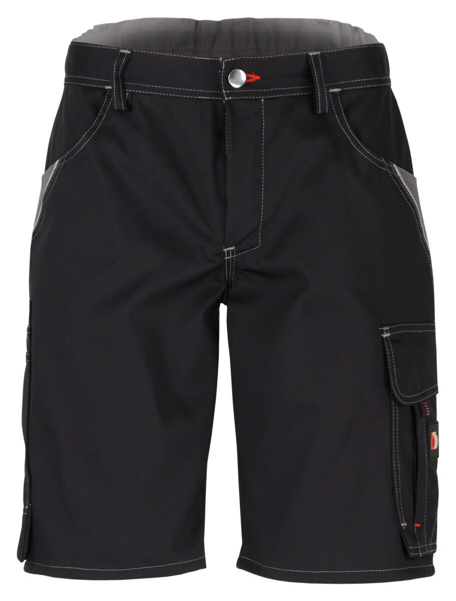 BEB Arbeitsshorts beb HANDWERK Herren Shorts INFLAME Polyestermix Schwarz/Grau