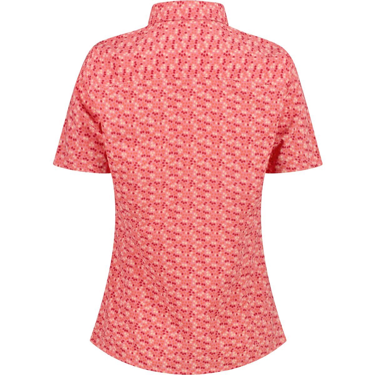 CMP Outdoorbluse Woman Shirt Funktionale Stretch-Kurzarmbluse mit Karomuster, ideal für