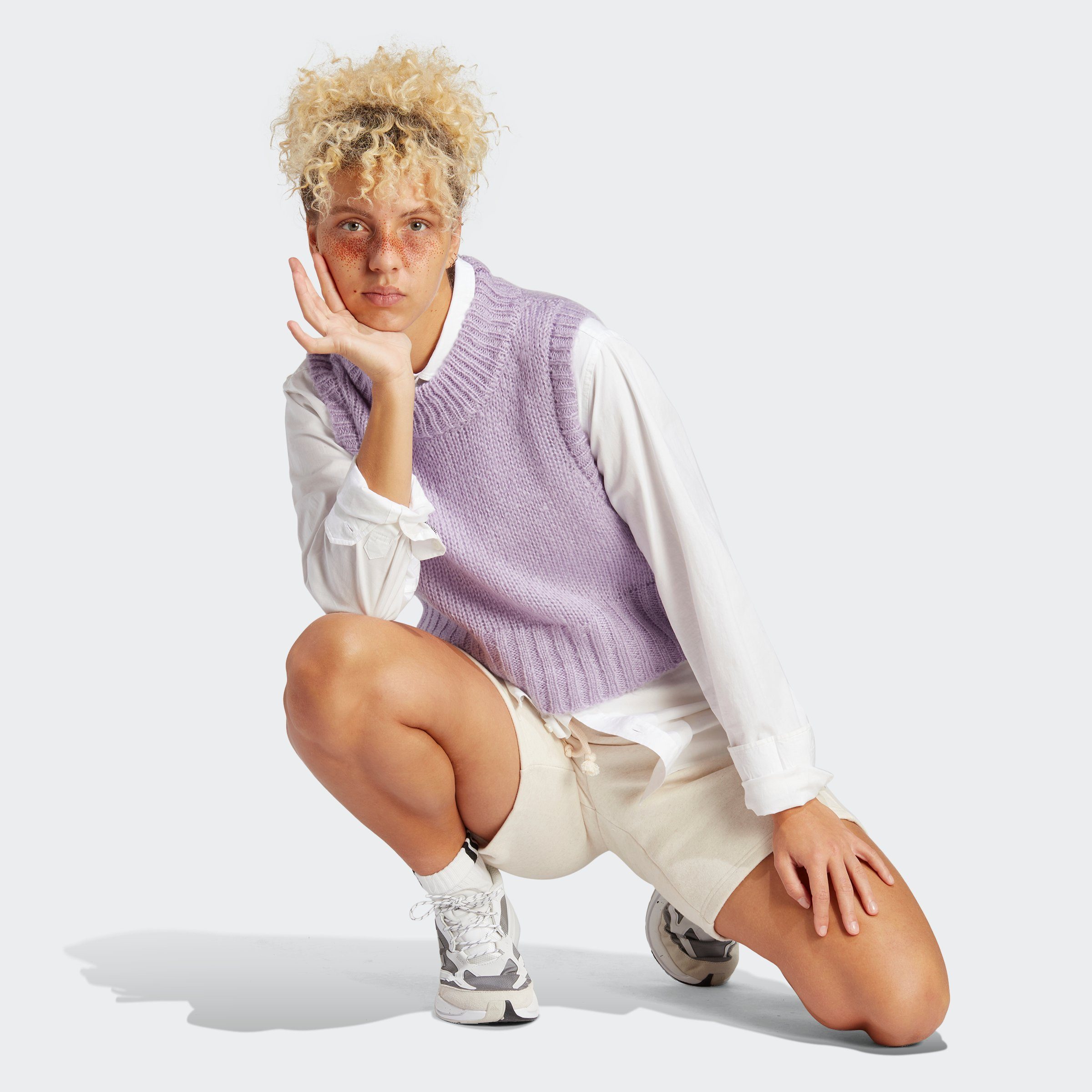adidas Sportswear Mel Ecru SZN Shorts Tint ALL FLEECE (1-tlg)