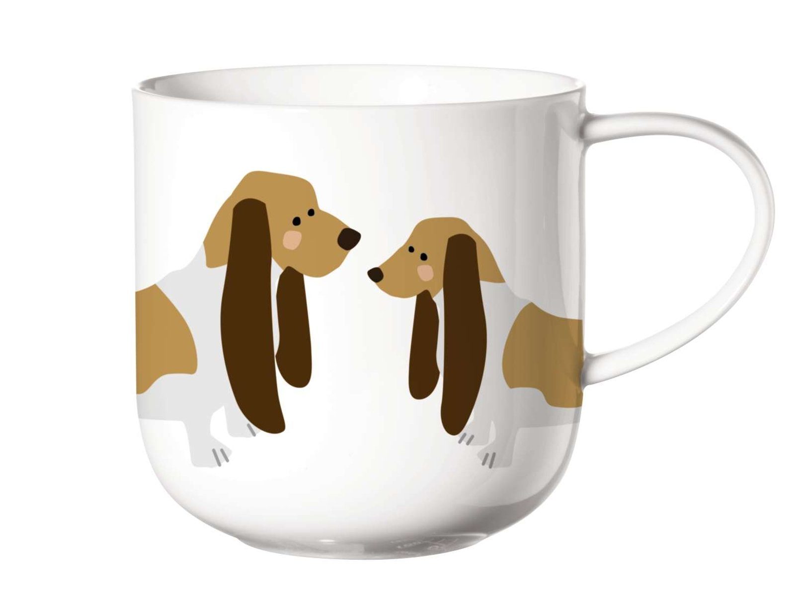 Becher COPPA Henkelbecher Basset Hound 0,4 l