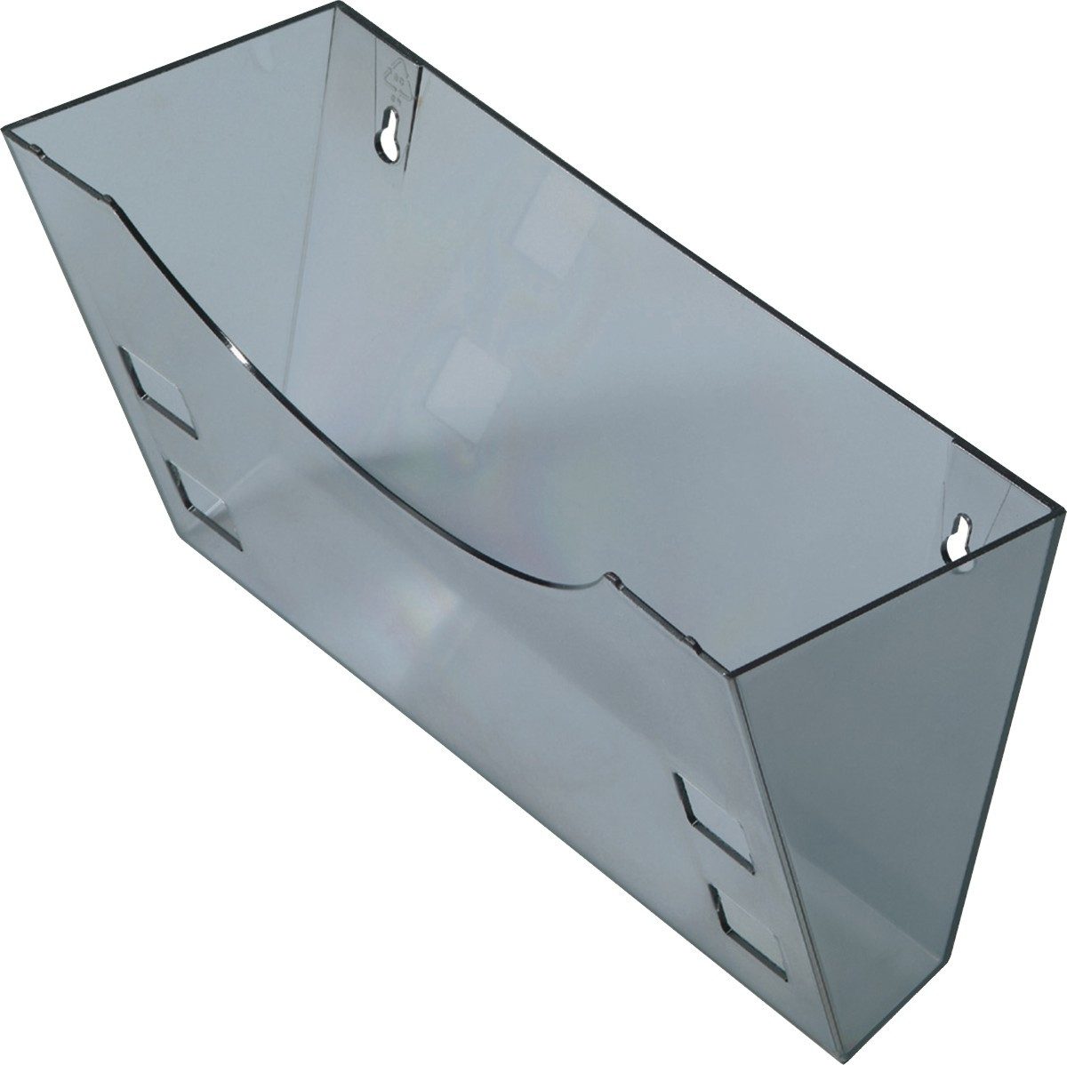 HELIT Stehsammler Wandhalter A4+A5/A6 grau transparent