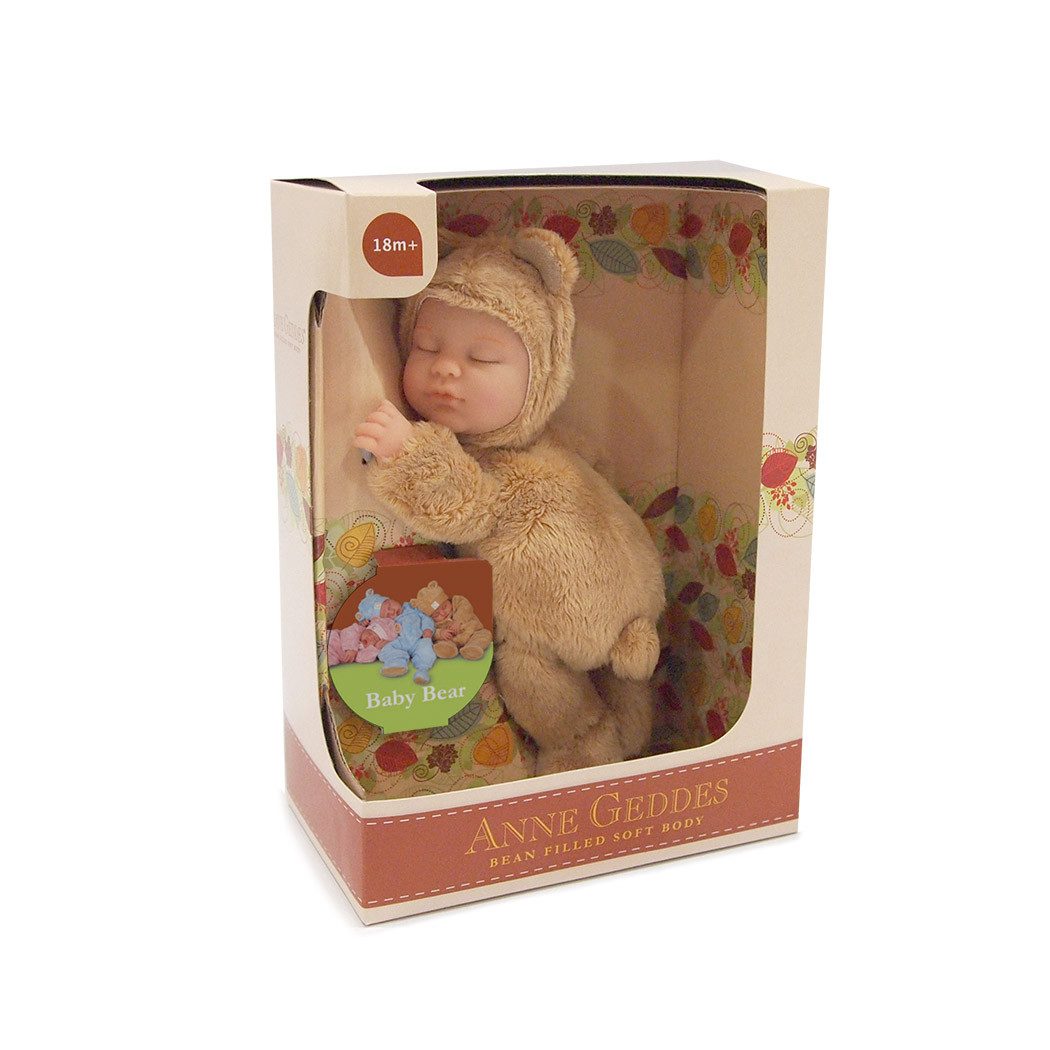ANNE GEDDES Babypuppe 579103 - Baby Bear Caramel, 23 cm (1-tlg)