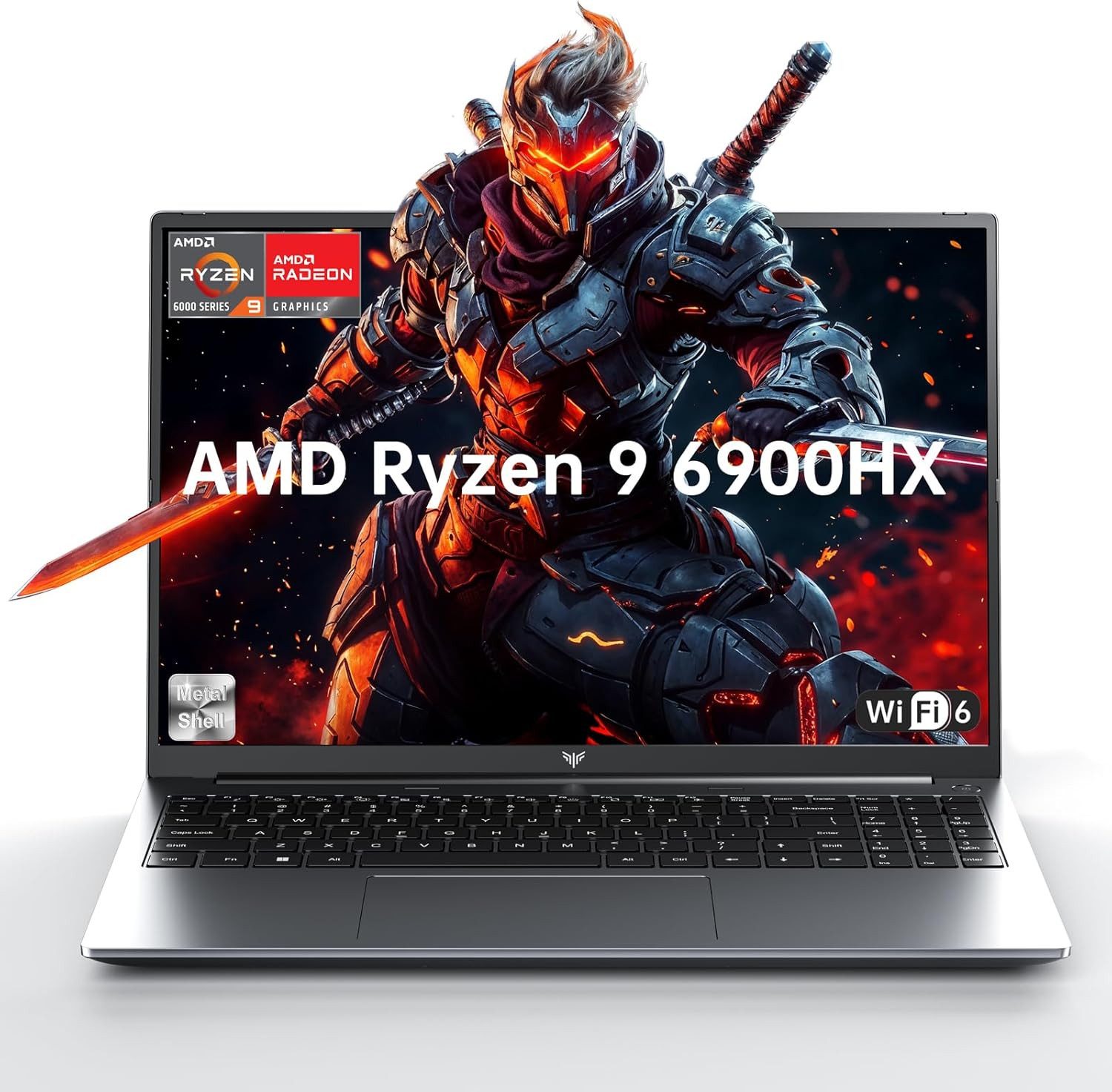 ACEMAGIC 16 Zoll, AMD Ryzen 9 6900HX, 16 GB LPDDR5 RAM,512 GB SSD,Gaming Notebook (AMD Ryzen9 AMD Ryzen™ 9 6900HX, AMD Radeon™ 680M, 512 GB SSD, bis zu 4.9 GHz, AMD Radeon 680M,WIFI6,mit Deutscher Tastaturfolie)