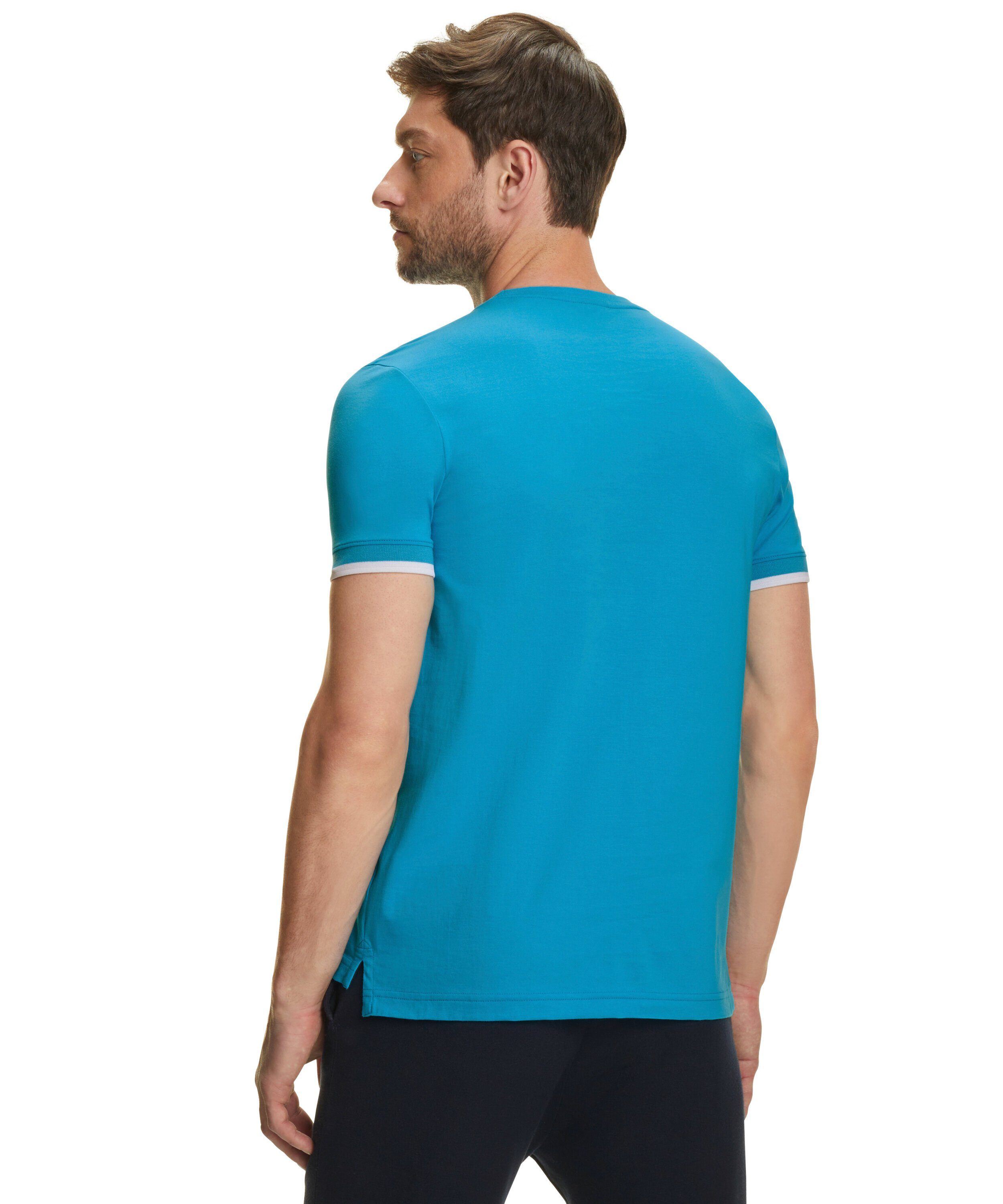 FALKE T-Shirt (6836) aus hochwertiger Pima-Baumwolle ocean (1-tlg)