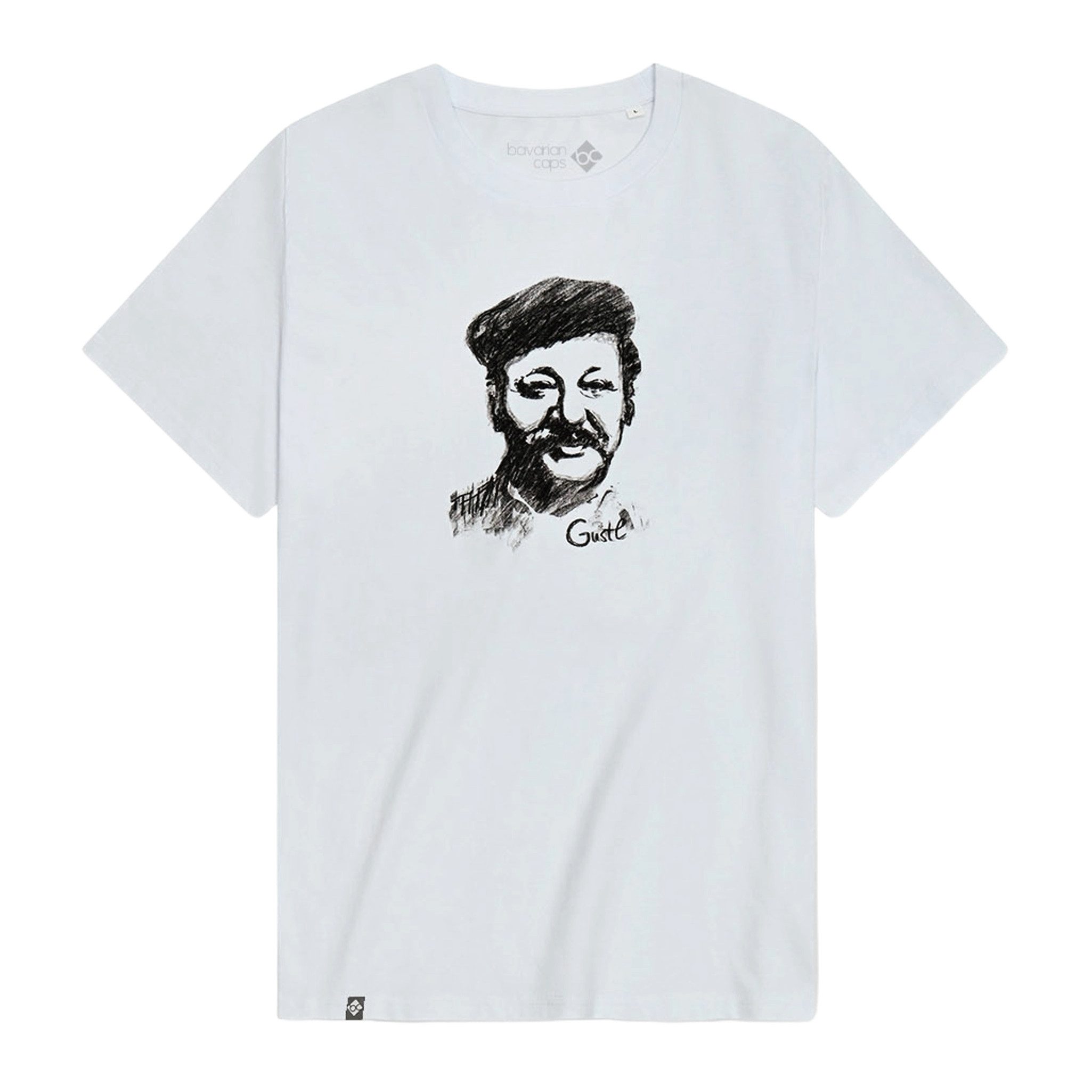 Bavarian Caps T-Shirt Bavarian Caps T-Shirt "Gustl" - weiß (T-Shirt, T-Shirt)