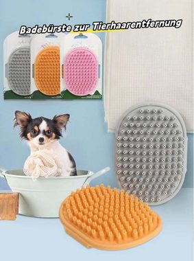FIDDY Fellbürste 2-teiliges Badebürsten-Set für Hunde aus Silikon, Gummi, (Anzug, 2-tlg), Geeignet für Hunde und Katzen mit verstellbarem Schlaufengriff