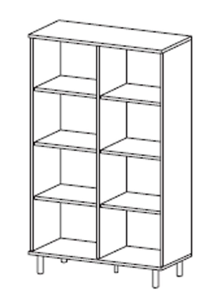 Vitrine) Madis eiche (Madis, 90x40x148cm Feldmann-Wohnen grange matera sand Vitrine