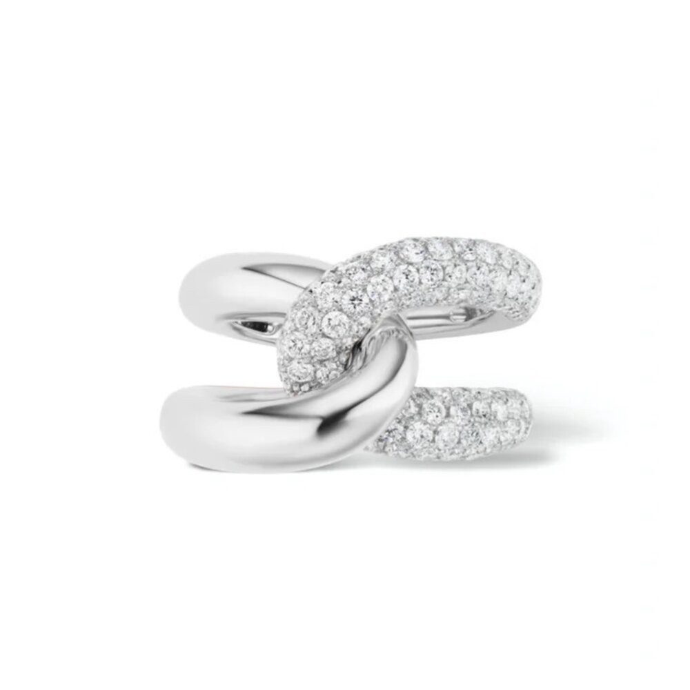 ROUGEMONT Silberring Massiver Bicolor Trend Damen Ring 925 Sterling Silber günstig online kaufen