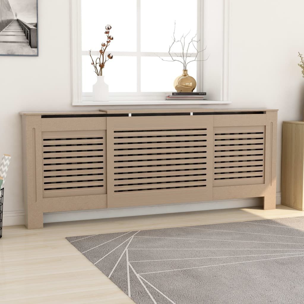 vidaXL Heizungsverkleidung 205 x 205 x 815 cm Heizungsverkleidung Heizungsabdeckung MDF Heizkörpe