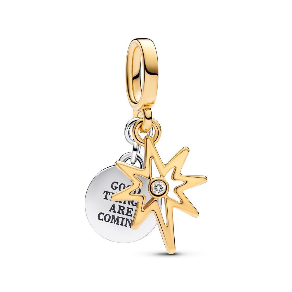 Charm-Einhänger Polarstern Charm, 925er Silber, lab grown Diamant von PANDORA