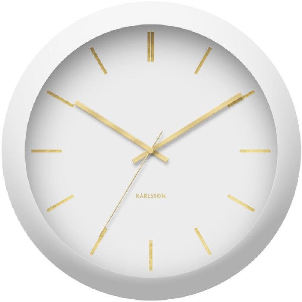 Karlsson Uhr Wanduhr Globe Weiß