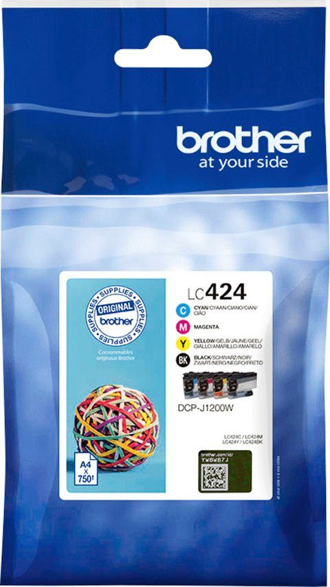Brother LC-424 Value Pack Tintenpatrone (Packung, 4-tlg)