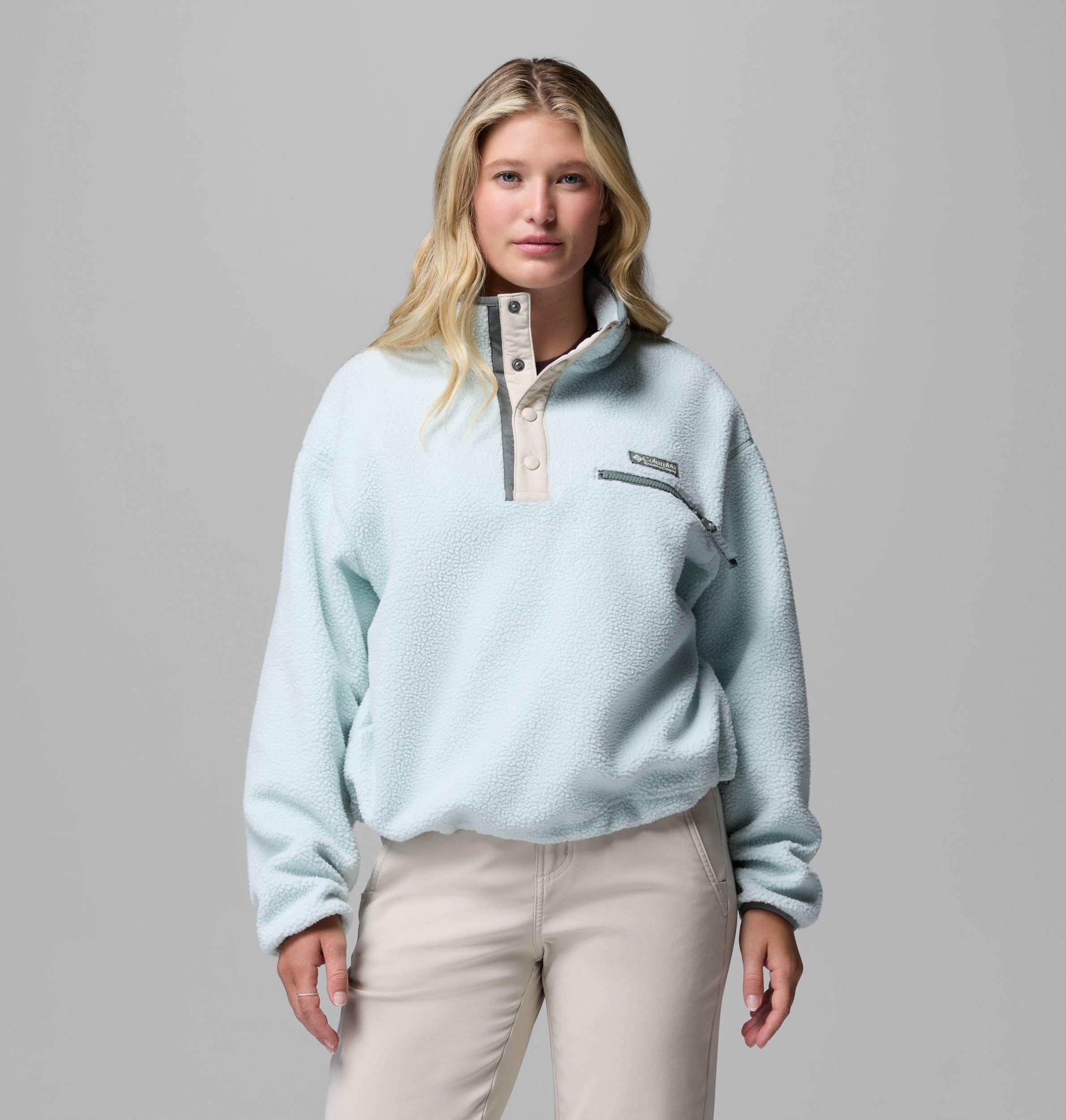 Columbia Fleecepullover Helvetia? II Cropped Half Snap Fleece TEA LIGHT, DARK STONE
