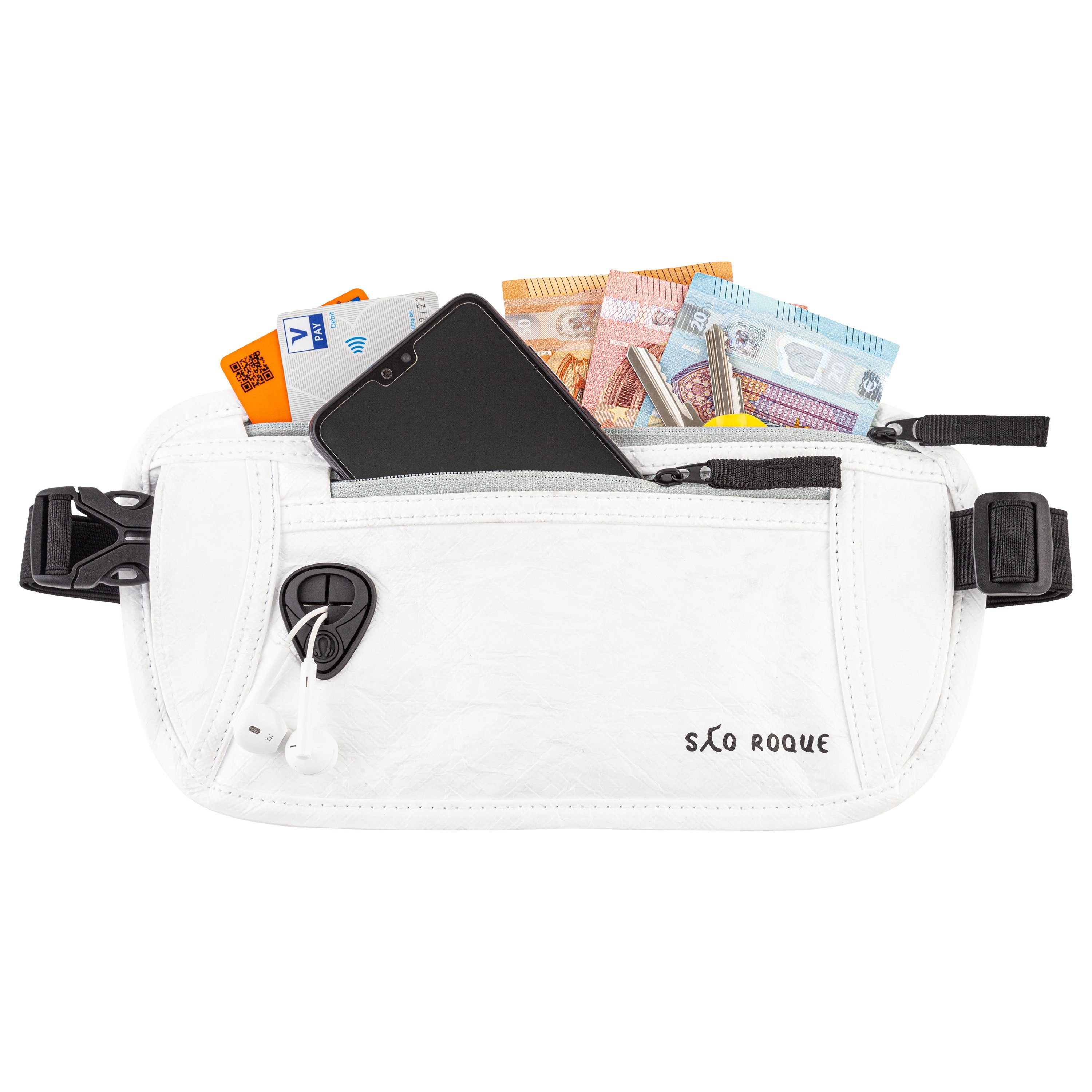 Bauchtasche Flache Damen Herren Bauchtasche, Diebstahlsicher RFID Schutz