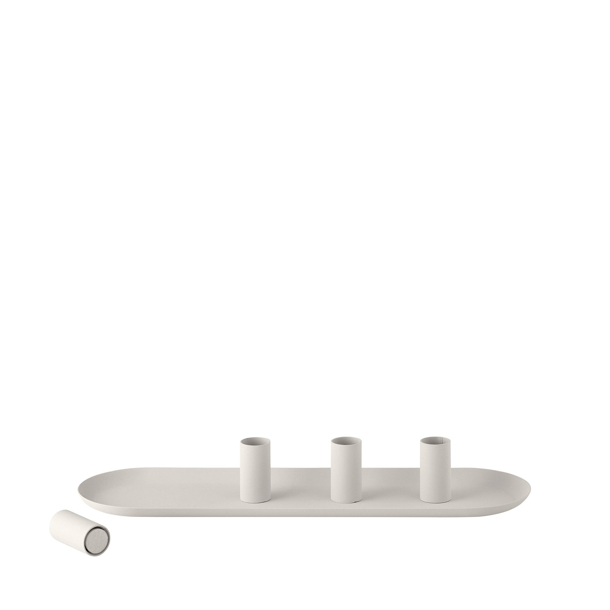 blomus Kerzenhalter -LOHA- Kerzenständer, Tischdeko, Design Kerzenhalter modern (1 Kerzenhalter), Magnetisch variabel, Oval & Rund, pulverbeschichteter Stahl