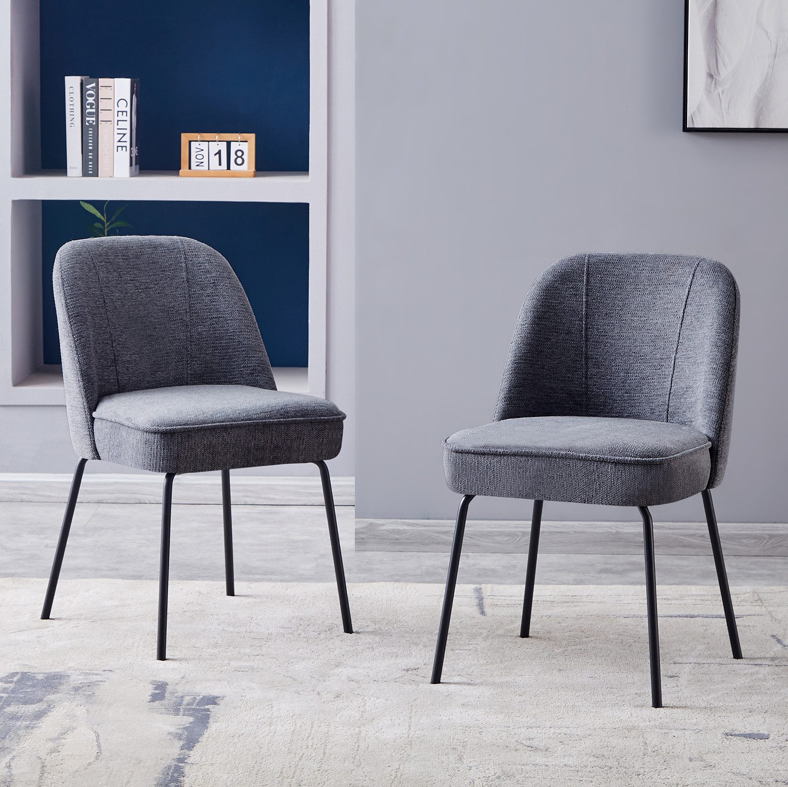 JYMTOM Esszimmerstuhl Samt-Stühle, atmungsaktiv, gepolstert mit Federkissen günstig online kaufen