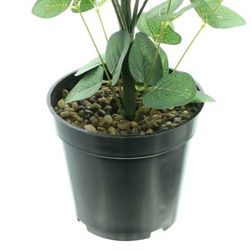 Künstliche Zimmerpflanze Topfpflanze Eukalyptus Kunstpflanze Zimmerpflanze Deko Pflanze 65 H, Home-trends24.de, Höhe 65 cm